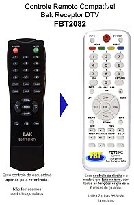 Controle Compatível Bak Bk190 FBT2082
