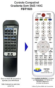 Controle Compatível Gradiente Som SMZ-140C FBT1923