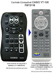 Controle Compatível Casio YT-100 FBT2118