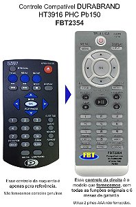 Controle Compatível Durabrand HT3916 PHC PB150 FBT2354