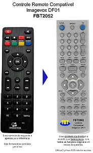Controle Remoto Compatível Imagevox DF01 FBT2052