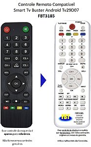 Controle Remoto Compatível Buster Android Smart Tv Tv29D07 FBT3185