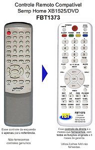 Controle Remoto Compatível Semp Home XB1525/DVD FBT1373