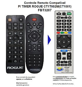 Controle Remoto Compatível Rogue Timer FBT3207