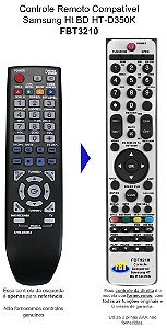 Controle Remoto Compatível Samsung Ht BD HT-D350K FBT3210