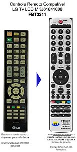 Controle Remoto Compatível LG Tv LCD MKJ61841808 FBT3211