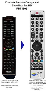 Controle Remoto Compatível ShowBox Sat HD FBT1808