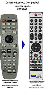 Controle Remoto Compatível Epson Projetor PowerLite G5900 EP-L735U FBT3209