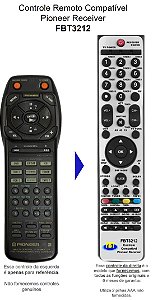 Controle Remoto Compatível Pioneer Receiver FBT3212