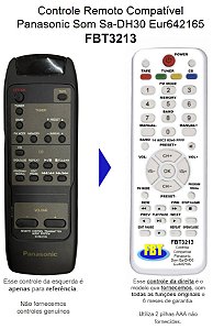 Controle Remoto Compatível Panasonic Som Sa-DH30 Eur642165 FBT3213