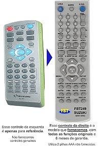 Controle Remoto Compatível com SUZUKI SZ83 SZ64 FBT249