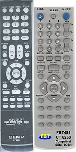 Controle Remoto Compatível com SEMP Ct 6250 FBT481