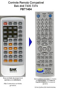 Controle Remoto Compatível Bak dvd 7335 7374 FBT1404