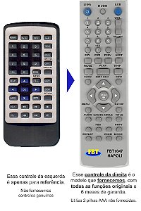 Controle Remoto Compatível com NAPOLI FBT1047