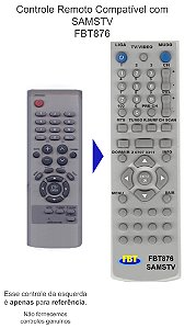 Controle Remoto Compatível com SAMSTV FBT876