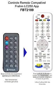 Controle Compatível C/ Caixa Amp Frahm LC250 APP FBT2189