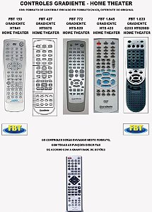 Controle Remoto Compatível - Home Theater GoldenField Goldship Gotec Gpx Gradiente