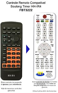 Controle Remoto Compatível Soulong Timer HH-IR4 FBT3222