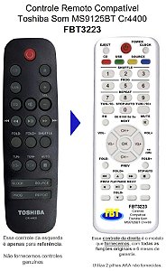 Controle Remoto Compatível Toshiba Som MS9125BT Cr4400 FBT3223