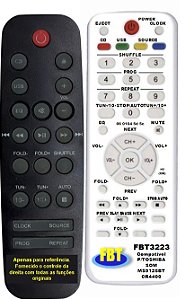 Controle Remoto Compatível Toshiba Som MS9125BT Cr4400 FBT3223