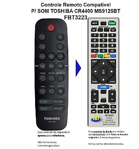 Controle Remoto Compatível Toshiba Som MS9125BT Cr4400 FBT3223