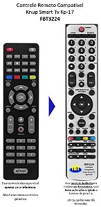 Controle Remoto Compatível Knup Smart Tv Kp-17 FBT3224