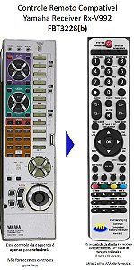Controle Remoto Compatível C/ Yamaha Receiver Rxv992 Fbt3228