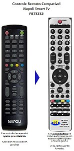 Controle Compatível Com Napoli Smart Tv Fbt3232