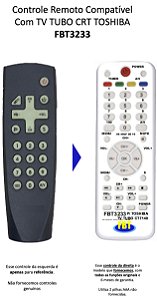 Controle Remoto Compatível Com Tv Tubo Crt Toshiba Fbt3233
