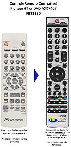Controle Remoto Compatível Com Pioneer Receiver Dvd Axd7407 Fbt3230