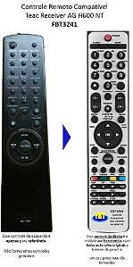 Controle Remoto Compatível Teac Receiver AG H600 NT FBT3241