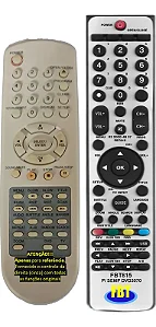 Controle Remoto Compatível P/ Semp Dvd3070 Fbt815