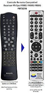 Controle Remoto Compatível Receiver Philips FR985 FR995 FR996 FBT3258