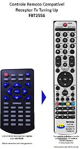 Controle Remoto Compatível Receptor Tv Tuning Up FBT2556