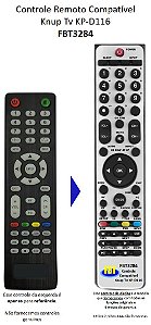 Controle Remoto Compatível Knup Tv KP-D116 FBT3284
