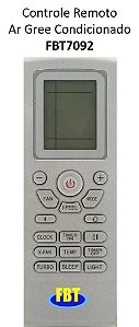Controle Remoto Ar Gree Condicionado FBT7092
