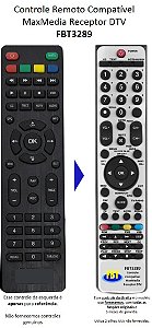 Controle Remoto Compatível MaxMedia Receptor DTV FBT3289