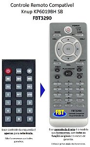 Controle Remoto Compatível c/ Knup KP6019BH SB FBT3290