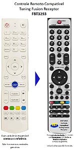 Controle Remoto Compatível Tuning Fusion Receptor FBT3293