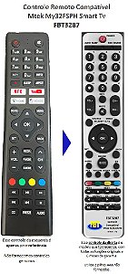 Controle Remoto Compatível Mtek My32FSPH Smart Tv FBT3287