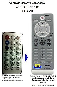 Controle Remoto Compatível Mondial CHN Caixa Som FBT2049