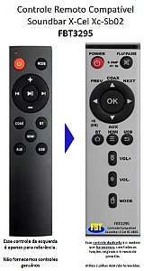 Controle Remoto Compatível Soundbar X-Cel Xc-Sb02 FBT3295