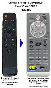 Controle Remoto Compatível Aiwa SB AWSBH20 FBT3300