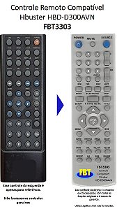 Controle Remoto Compatível Hbuster HBD-D300AVN FBT3303