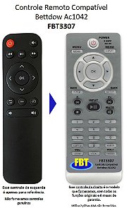 Controle Remoto Compatível Bettdow Ac1042 FBT3307