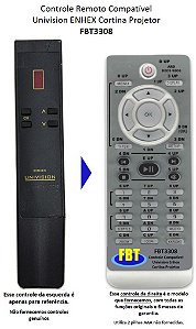 CONTROLE COMPATIVEL COM UNIVISION TELA FBT3308