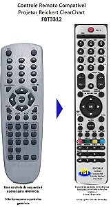 Controle Remoto Compatível Projetor Reichert ClearChart FBT3312