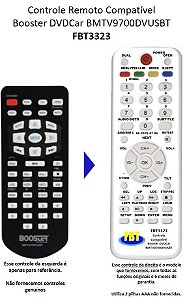 Controle Remoto Compatível Booster DVDCar BMTV9700DVUSBT FBT3323