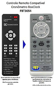Controle Remoto Compatível Cronômetro Digital BoxClock FBT3054