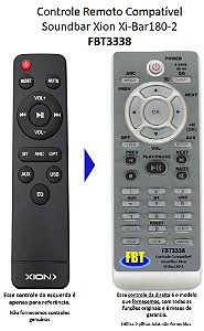 Controle Remoto Compatível Soundbar Xion Xi-Bar180-2 FBT3338